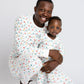 Monica + Andy - Holiday One-Piece Baby Pajamas_Holiday Tree Lights