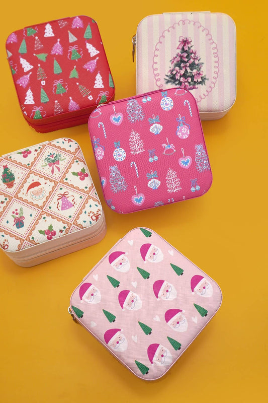 JOSSLYN by wall to wall - DESIGNED JEWELRY ORGANIZER TRAVEL BOX CASE | 40P566-CHRISTMA