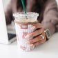 Frederick Family Co. - Iced Coffee Sleeve, Cute Reusable  Cup Holder Drink Sleeve, Coffee Lover Gift, Cold Drink Sleeve for Iced Coffee Cups