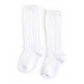 Little Stocking Co. - White Cable Knit Knee High Socks