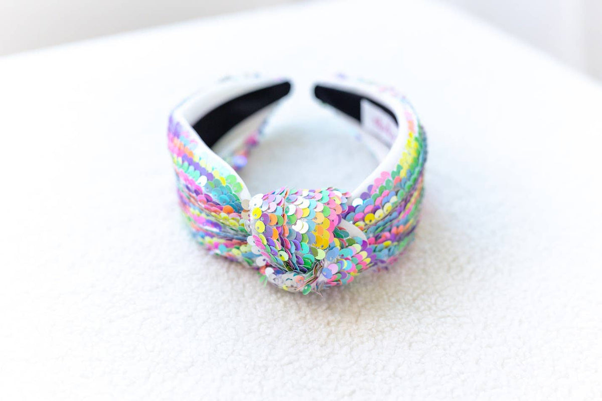 Cheeky Plum - Sequin Headband - Colorful Cascade