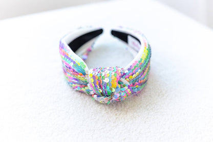 Cheeky Plum - Sequin Headband - Colorful Cascade