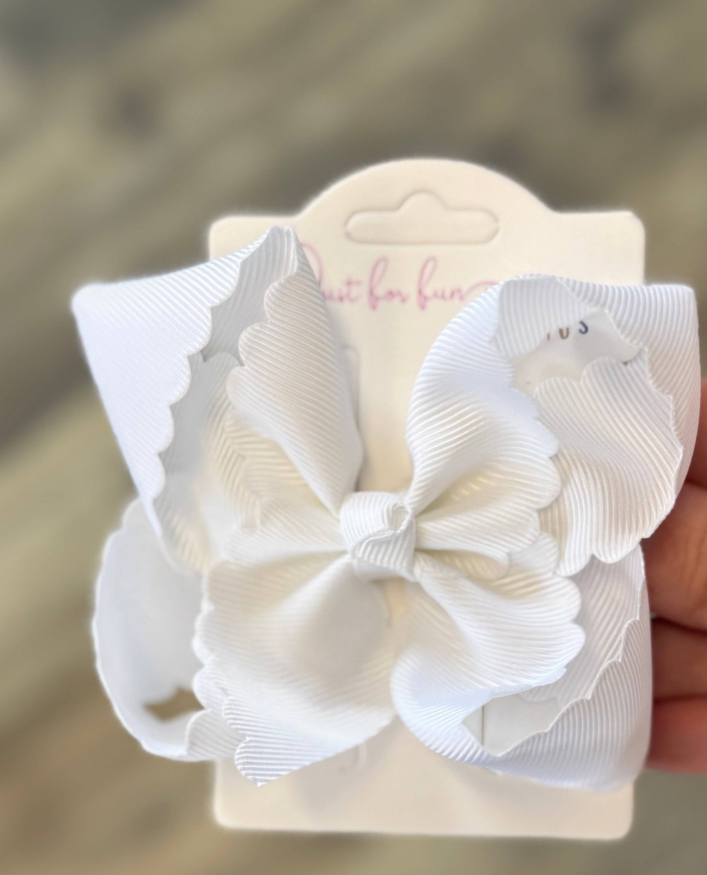 Just For Fun Threads - Scallop Edge Hair Bows