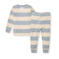 Burt's Bees Baby - Rugby Stripe Organic Cotton Two-Piece Pajamas - Quarry