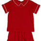 The Oaks Apparel Company - John Red Cord Short Set