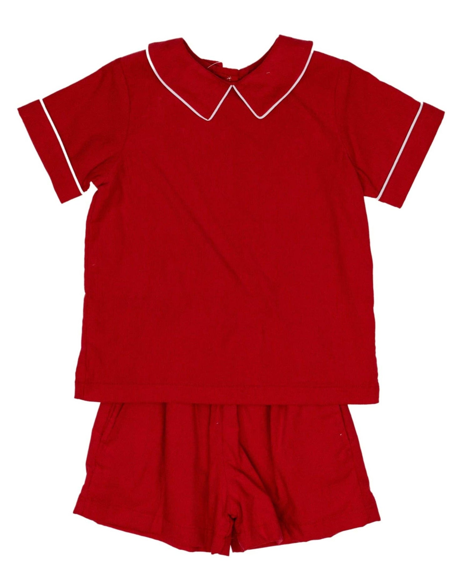 The Oaks Apparel Company - John Red Cord Short Set