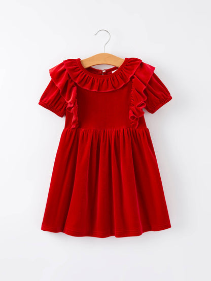 Rylee Faith Designs - Autumn Velvet Girls Dress