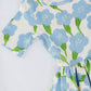 Good Apples Kids - Short Sleeve Twirl Dress in Blue Garden Pre-sale