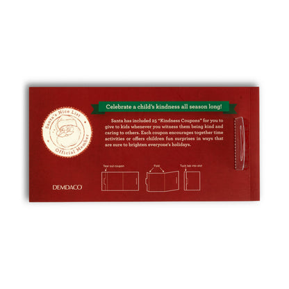 DEMDACO - Santa's Kindness Coupon Booklet - 8x4in