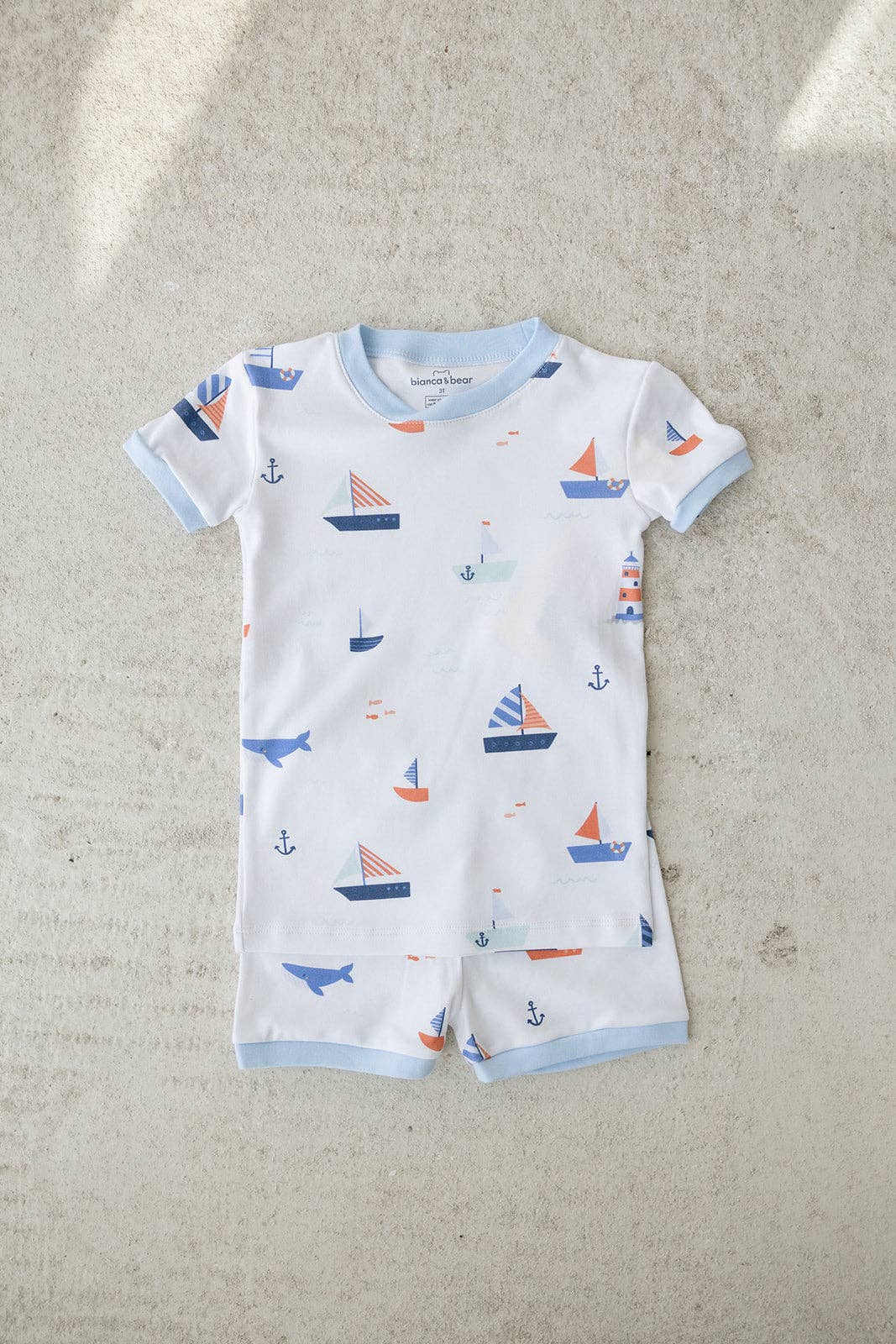Bianca & Bear - Sail away short sleeve pajama set