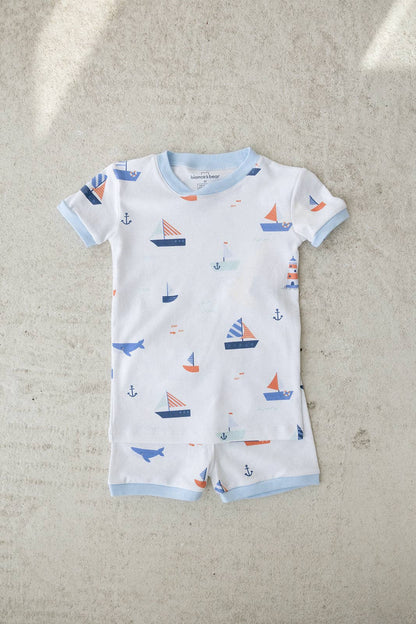 Bianca & Bear - Sail away short sleeve pajama set