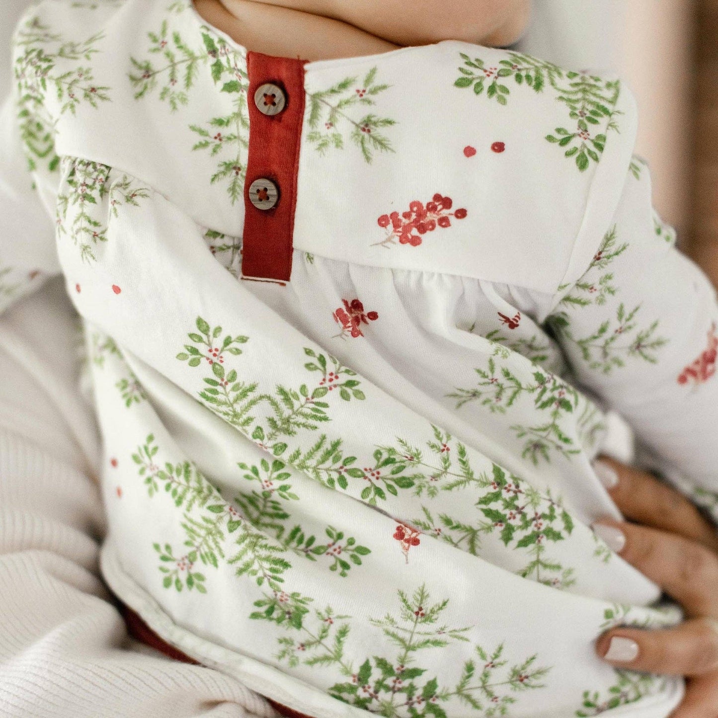 Burt's Bees Baby - Holiday Snowflakes Organic Tunic & Pants Set