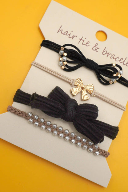 JOSSLYN by wall to wall - BOHO DUAL FUNCTION KNOT BRACELET HAIR TIES | 40BH105
