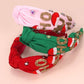 JOSSLYN by wall to wall - HO HO HO CHRISTMAS HOLIDAY SEED BEAD HEADBAND | 91H5240