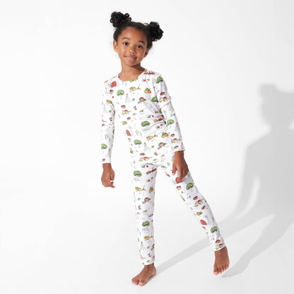 Bellabu Bear - Fall Vibes Bamboo Kids Pajamas