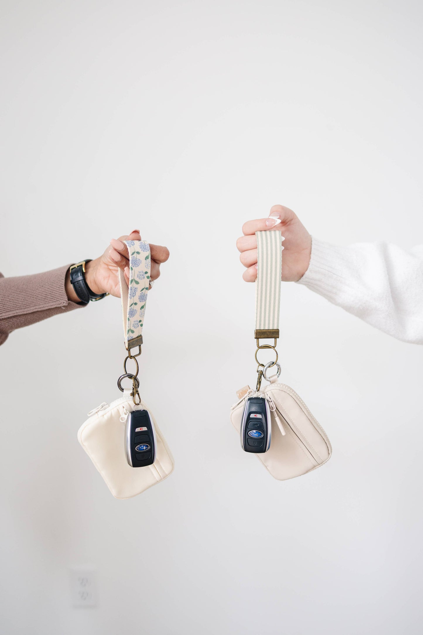 Frederick Family Co. - Canvas Wristlet Lanyard Keychain -  Car Key Fob Holder