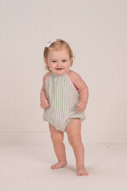 Mara Pink & Green Stripe Bubble