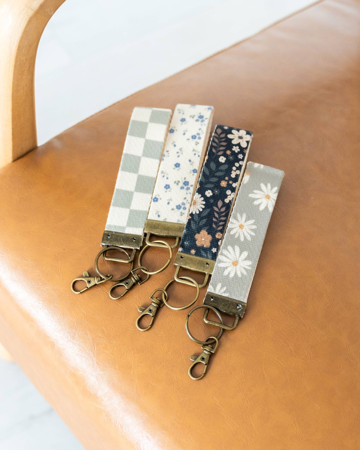 Frederick Family Co. - Canvas Wristlet Lanyard Keychain -  Car Key Fob Holder