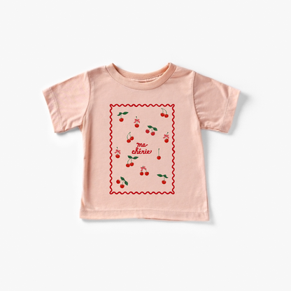 Benny & Ray Apparel - Ma Cherie Cherries and Bows Kids Shirt