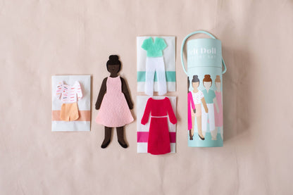 Lowercase Toys - Felt Doll - Starter Girl in Cocoa