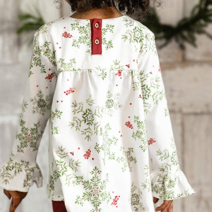 Burt's Bees Baby - Holiday Snowflakes Organic Tunic & Pants Set