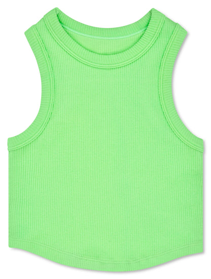 Iscream - APPLE GREEN CROPPED RACER BACK TOP (SM/ MED (7-10))