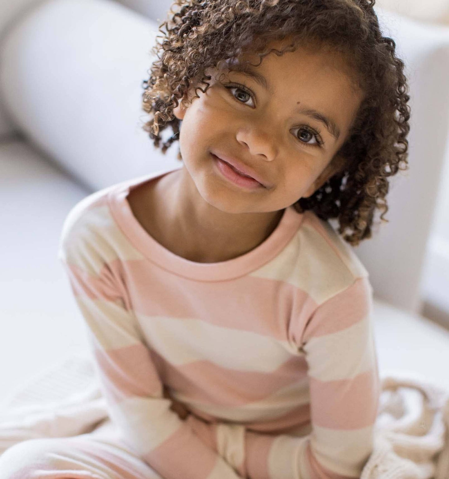 Burt's Bees Baby - Rugby Stripe Organic Cotton Two-Piece Pajamas - Ranunculus