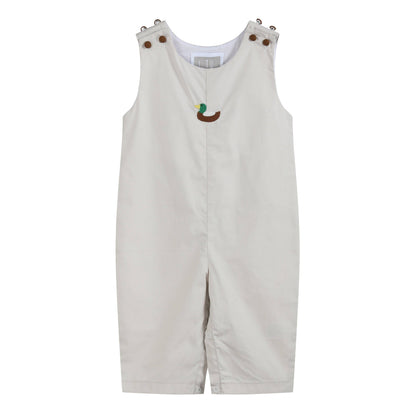 Lil Cactus - Light Gray Mallard Duck Overalls