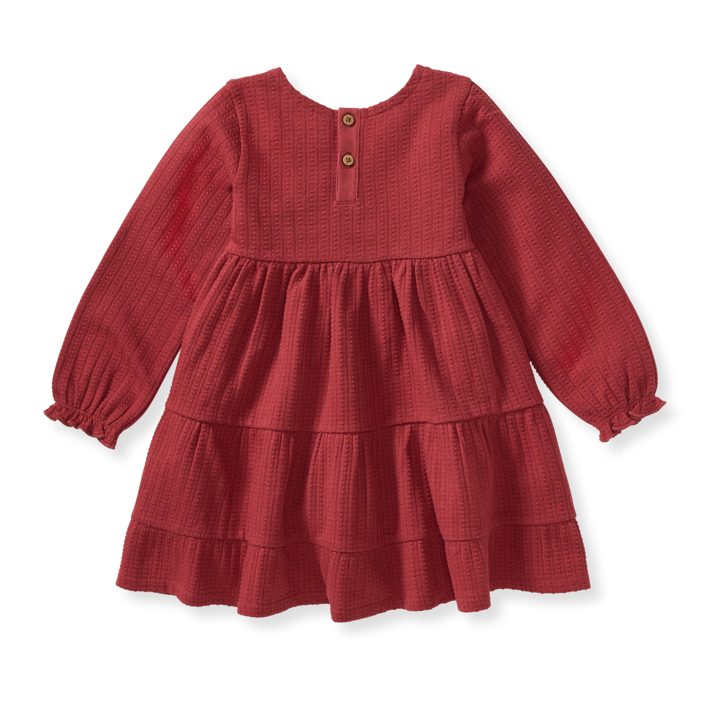 Burt's Bees Baby - Dotted Rib Organic Cotton Dress - Brick Red
