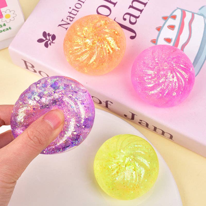 Liffy - Sparkle Bead Filled Dumpling Shape Fidget Stress Toy