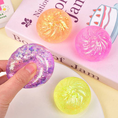 Liffy - Sparkle Bead Filled Dumpling Shape Fidget Stress Toy