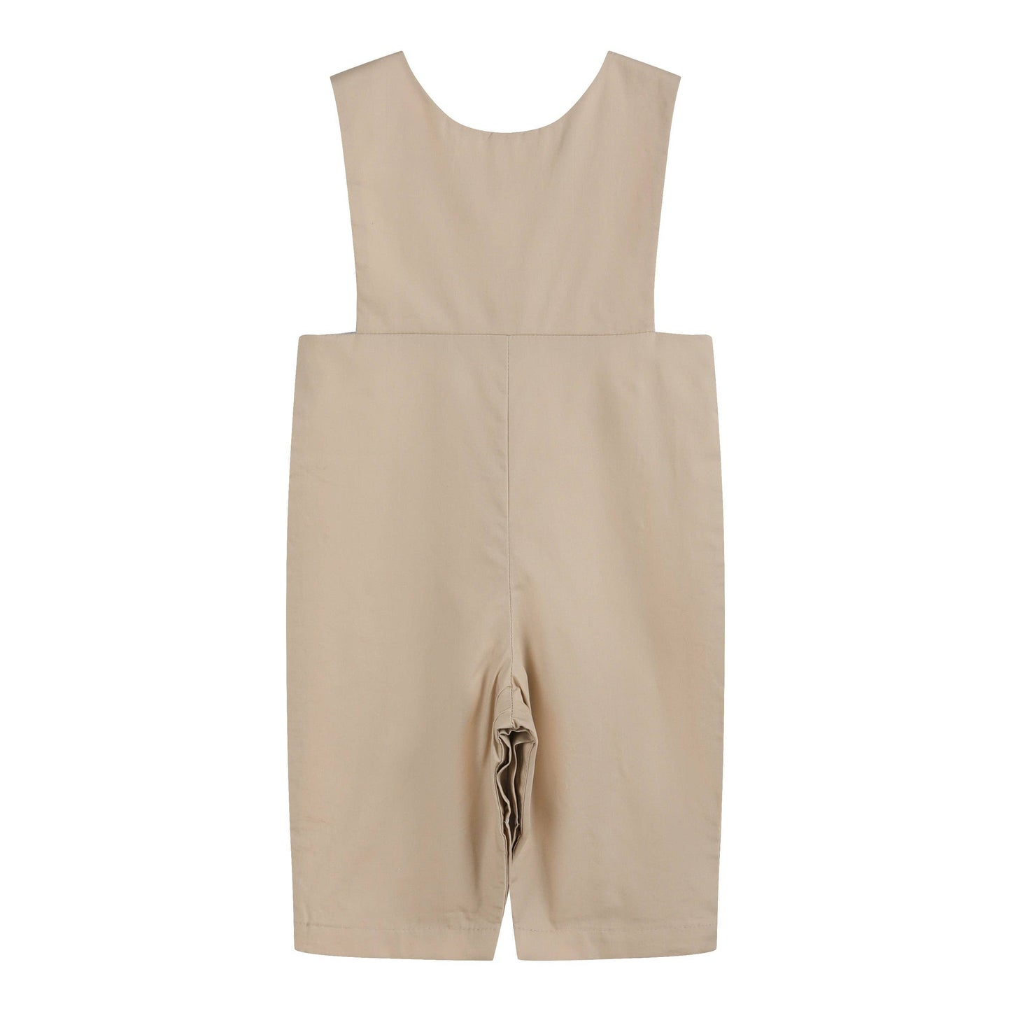 Lil Cactus - Light Brown Mallard Smocked Overalls