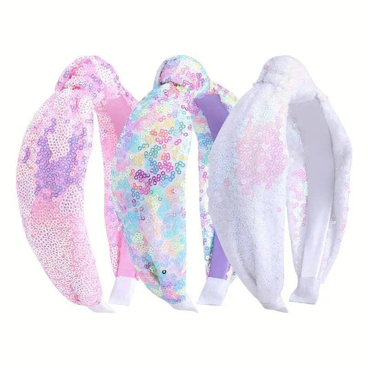 Kate Tuesday Jewelry - Sequin Glitter Pack of 3 Headbands