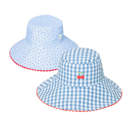 Rockahula Kids - Cherry Gingham Reversible Sun Hat 3-6 Years