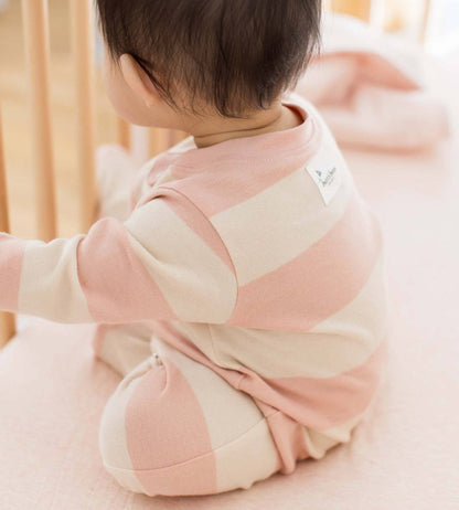 Burt's Bees Baby - Rugby Stripe Organic Cotton Two-Piece Pajamas - Ranunculus