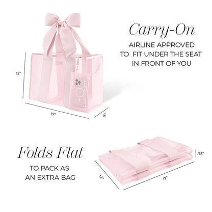 Case-Mate - Case-Mate Ballet Pink Bow Jelly Tote Bag