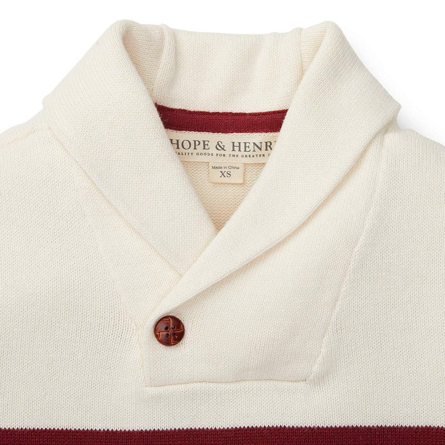 Hope and Henry - Shawl Collar Organic Sweater