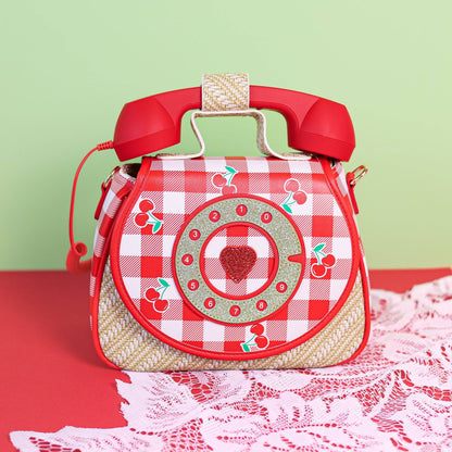 Bewaltz - Ring Ring Phone Convertible Handbag - Cherry
