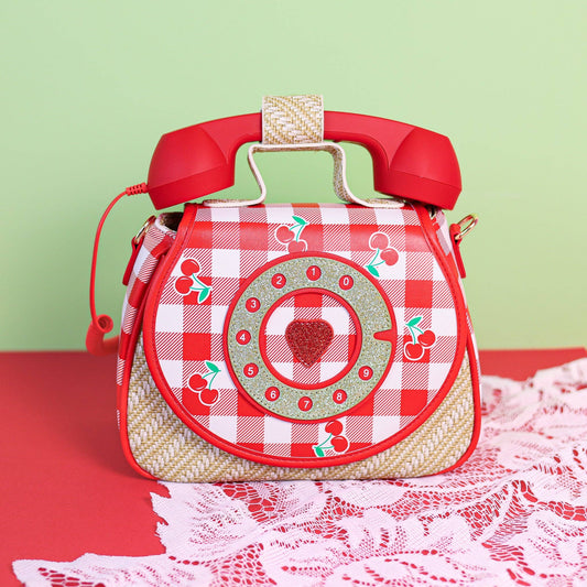 Bewaltz - Ring Ring Phone Convertible Handbag - Cherry