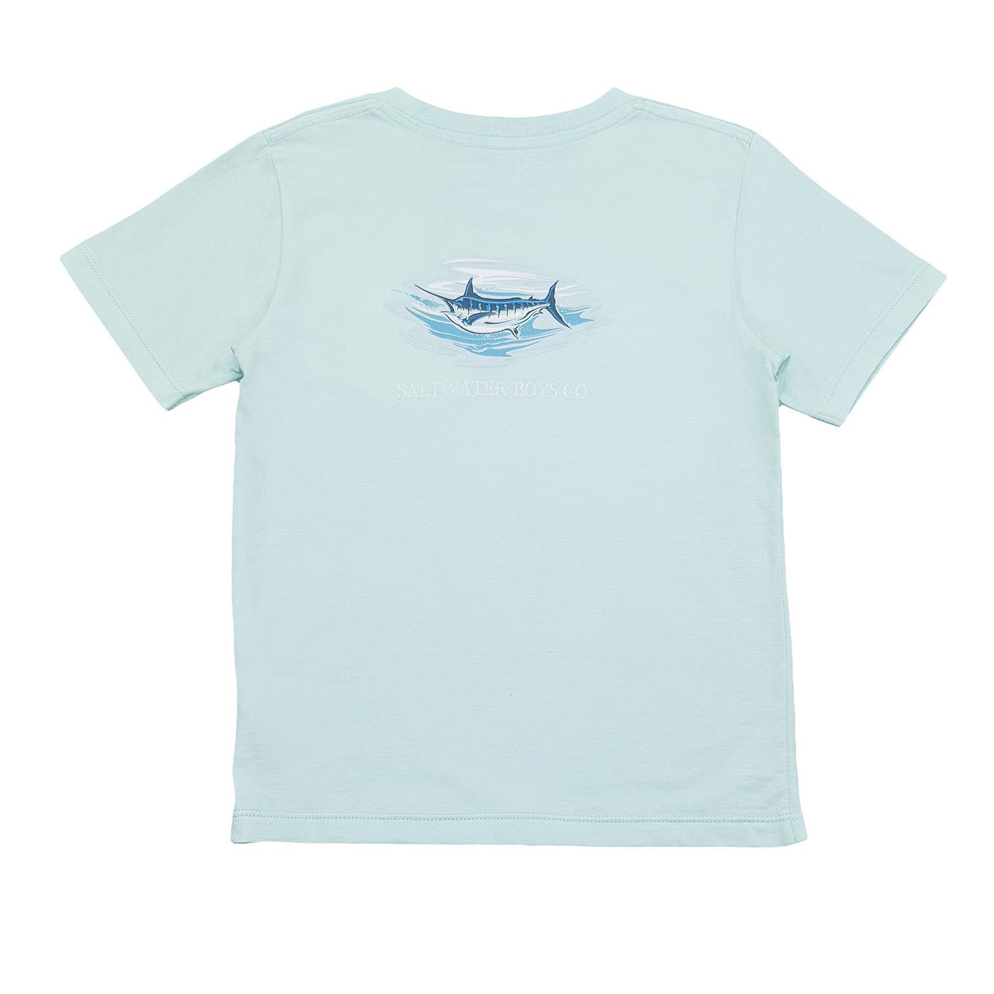 Saltwater Boys Company - Boys Marlin Graphic Tee Aqua