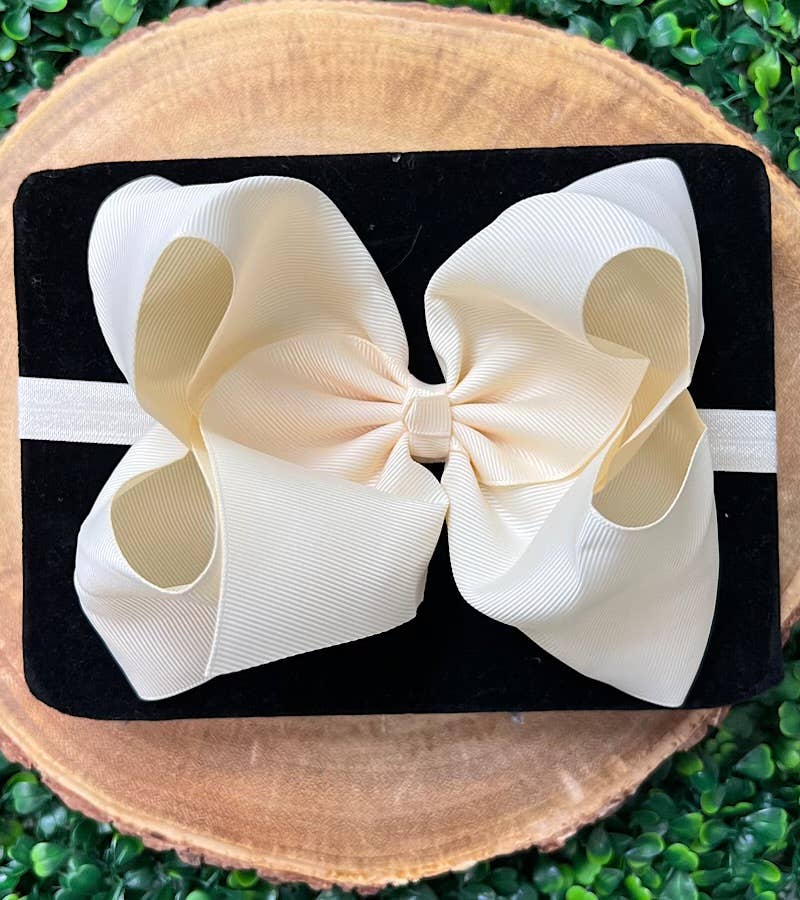 13 PIECE 6.5"HEADBAND BOW!  HB-2024H1