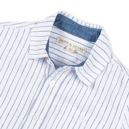 Linen Short Sleeve Button Down Shirt