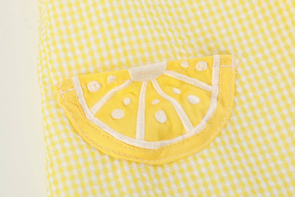 Lil Cactus - Yellow Lemon Dress and Panty Cover Set