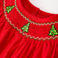 Rylee Faith Designs - Christmas Girls Dress : Adorable Green Christmas Tree Embroidery