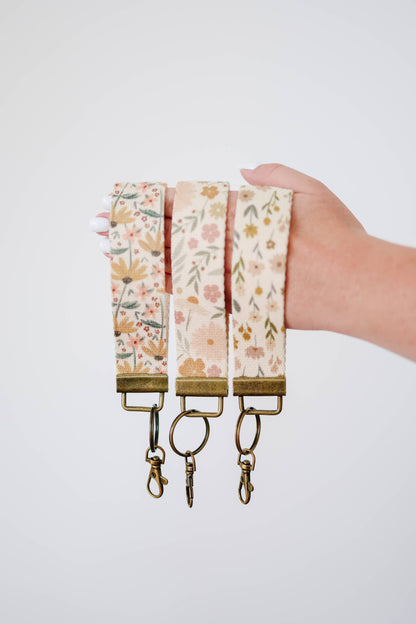 Frederick Family Co. - Canvas Wristlet Lanyard Keychain -  Car Key Fob Holder
