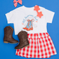 Benny & Ray Apparel - All American Girl Cowboy Boots 4th of July Shirt