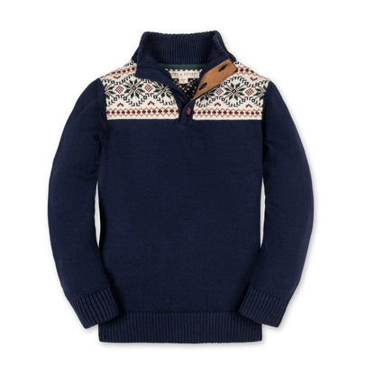 Hope and Henry - Organic Mock Neck Sweater