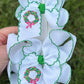 Just For Fun Threads - Christmas Wreath Moonstitch Hair Bow