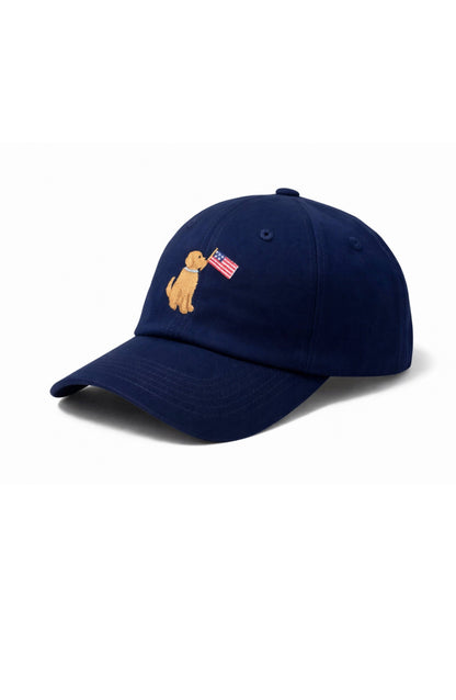 Bits & Bows - American Dog Baseball Hat