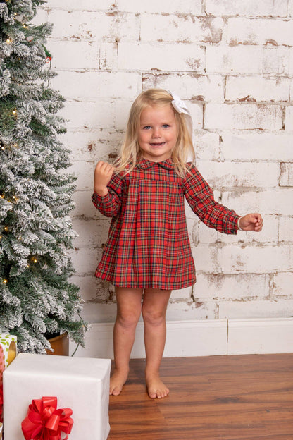 The Oaks Apparel Company - Ava Red Tartan Bloomer Set